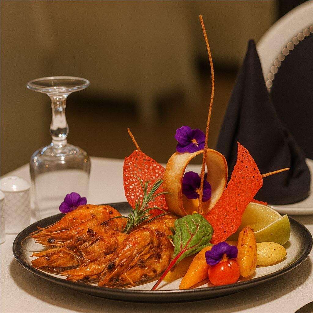 Carpaccio de poisson frais